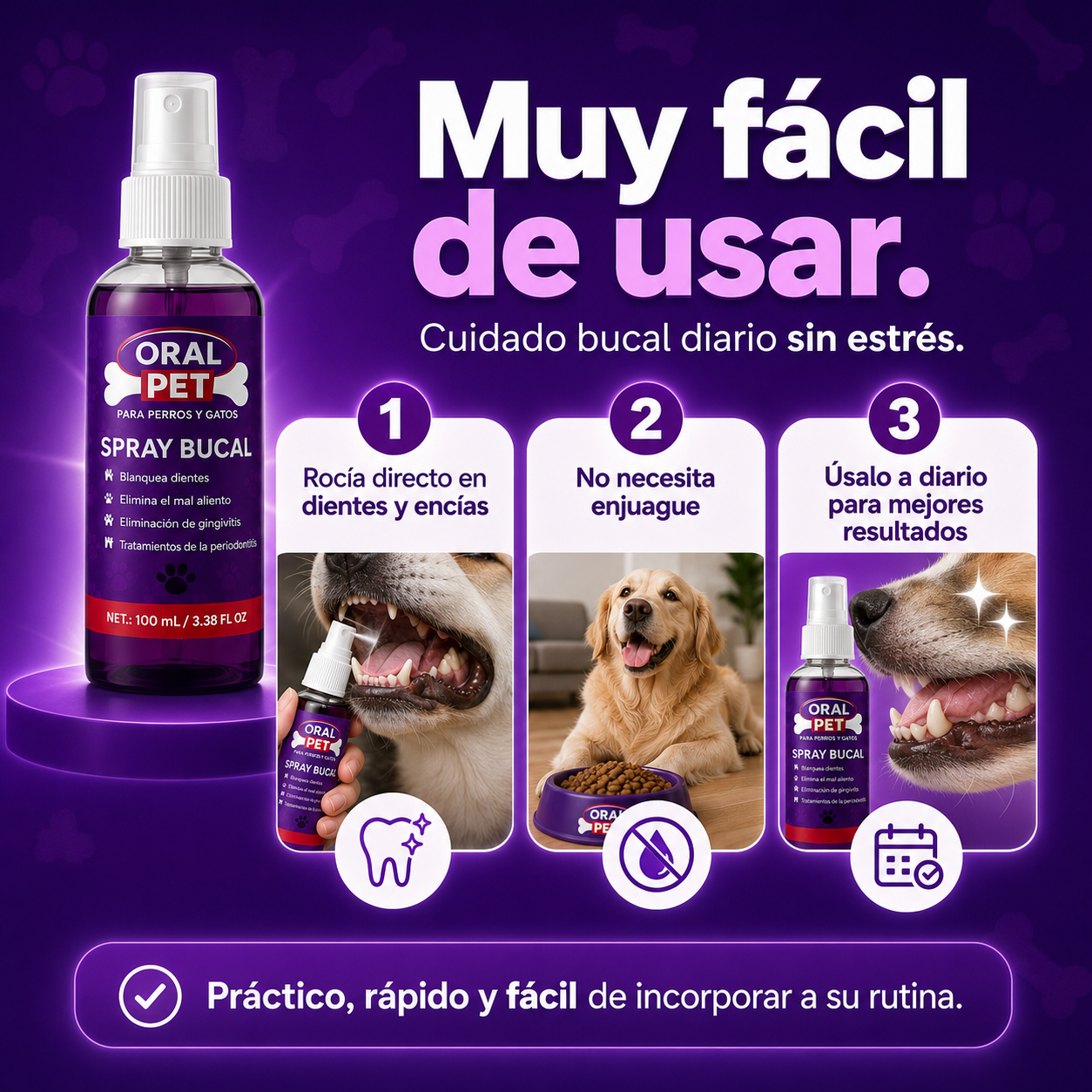 Oral Pet Spray Bucal