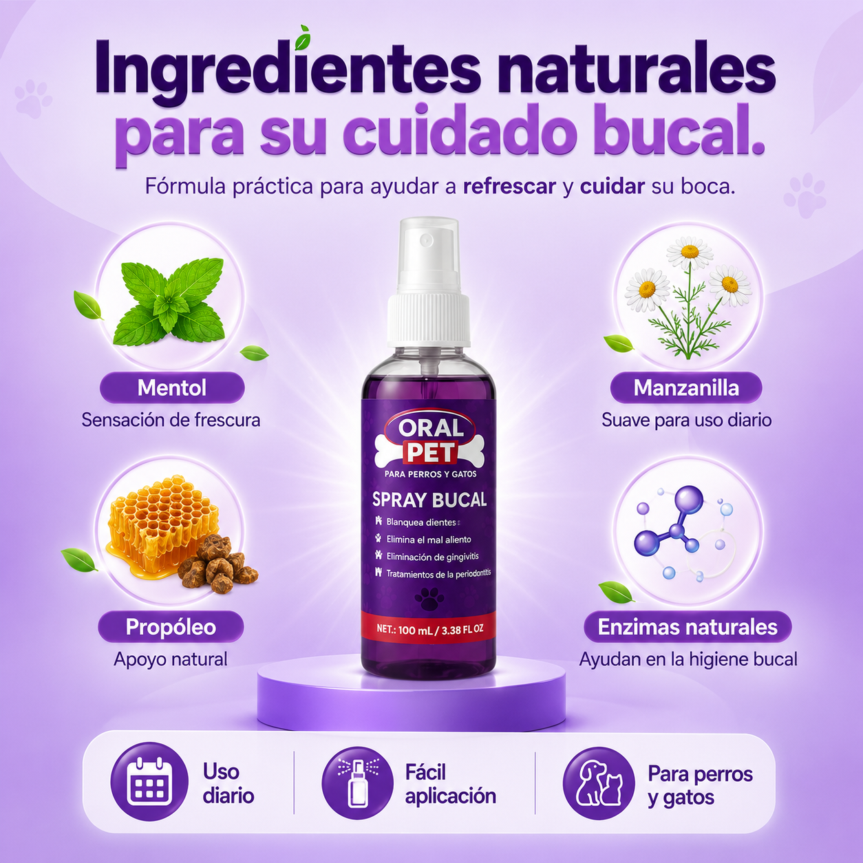 Oral Pet Spray Bucal