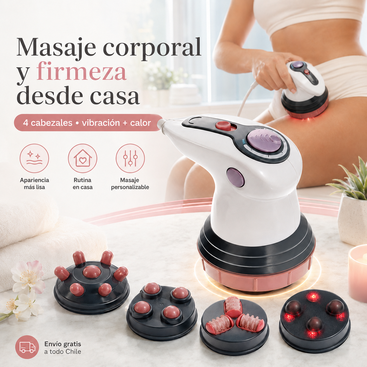 Masajeador Corporal 4 en 1 – Firmeza y Cuidado de la Piel