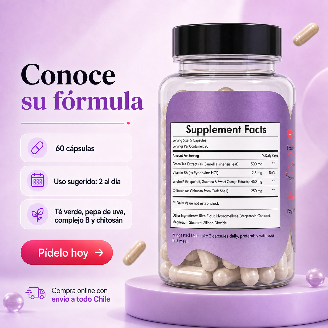 Lemme Burn® 60 Cápsulas | Apoyo Metabólico y Energía