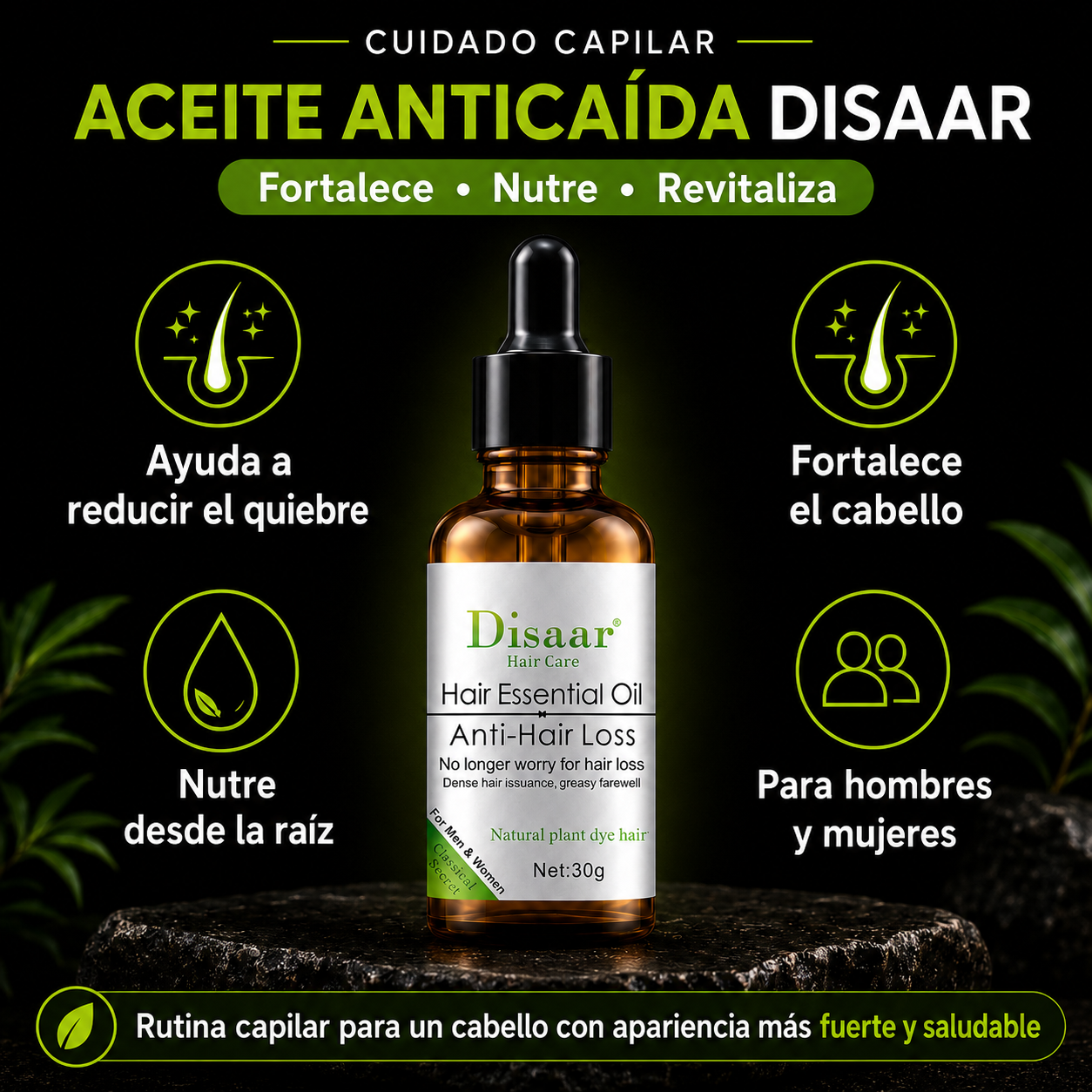 Aceite Capilar Disaar Anticaída y Fortalecimiento