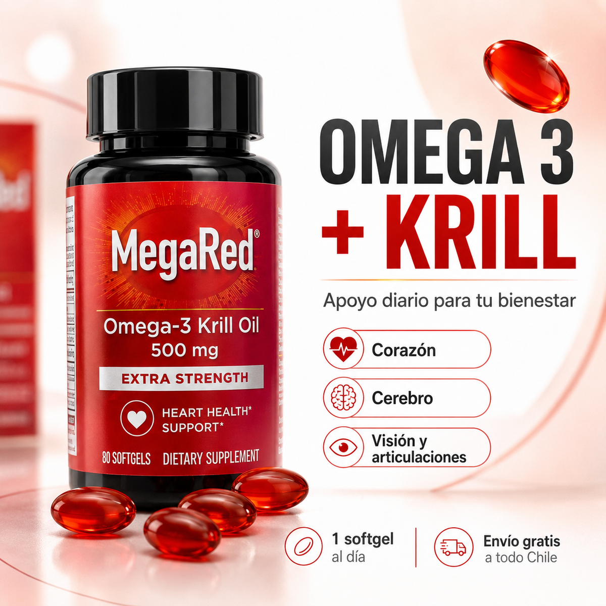 MegaRed Omega Power – Omega 3 + Krill