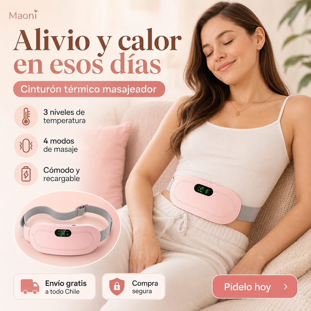 Cinturón Dolor Menstrual Térmico