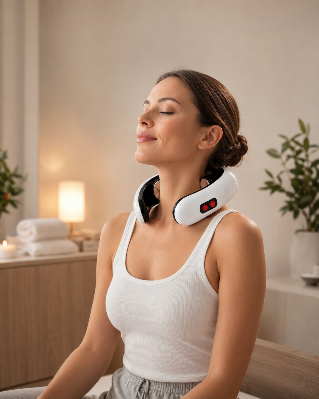 Masajeador Cervical Eléctrico con Electroestimulación — Alivio Cuello