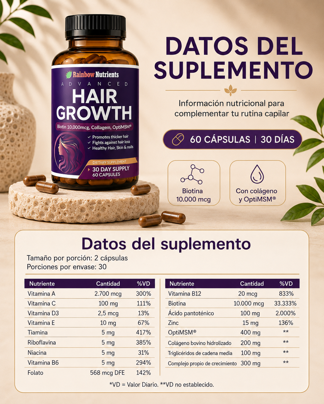 Hair Growth – Suplemento Capilar